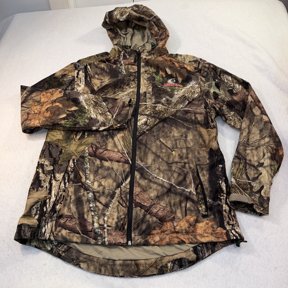 Mossy‎ Oak Camo Scent-Factor Jacket hooded Sz  Med Camouflage hunting Deer  EUC